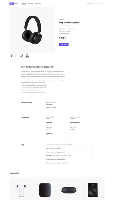 Tech Space WooCommerce Theme Post Custom Layout