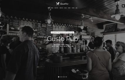 Gusto Joomla Template Pub Style