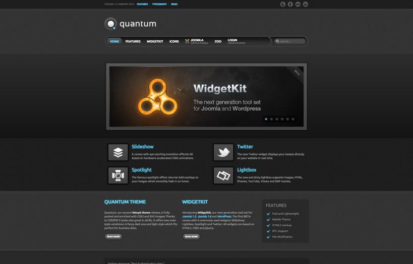 Quantum Joomla Template