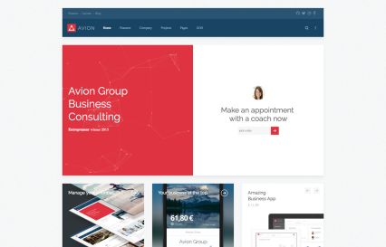 Avion Joomla Template Red Style