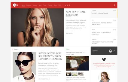 Sun Joomla Template Red Style