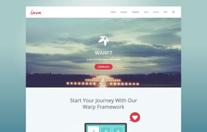 Lava WordPress Theme Red Style