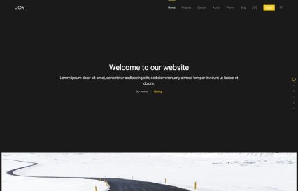 Joy Joomla Template Roadtrip Style