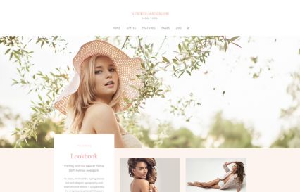 Sixth Avenue WordPress Theme Rose Style