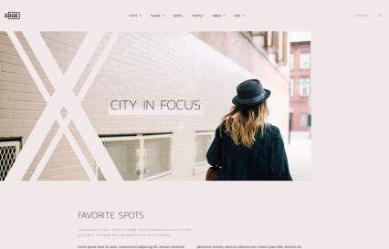 Edge Joomla Template Rose Style