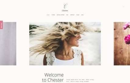 Chester WordPress Theme Rose Style