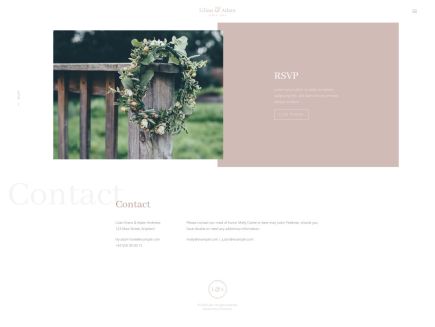 Lilian WordPress Theme Contact Layout