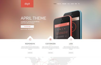 Digit WordPress Theme Salmon Style