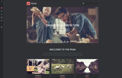 Peak Joomla Template Salmon Style