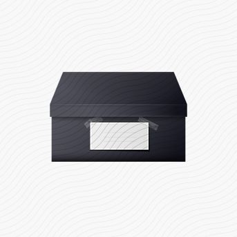 Shoebox Black Icon