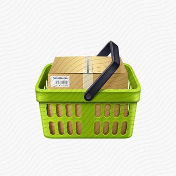 Shopping Basket Green Full Icon