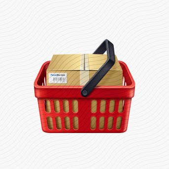 Shopping Basket Red Full Icon