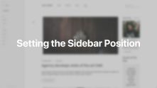 Sidebar Documentation Video for Joomla