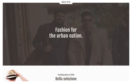 Dolce Vita WordPress Theme Signor Style