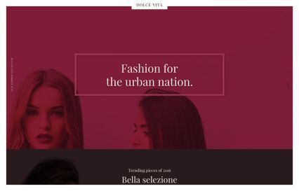 Dolce Vita Joomla Template Signora Style