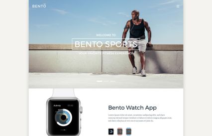 Bento Joomla Template Skyblue Style