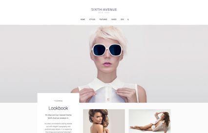 Sixth Avenue WordPress Theme Snowwhite Style