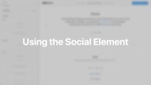 Social Element Documentation Video for Joomla