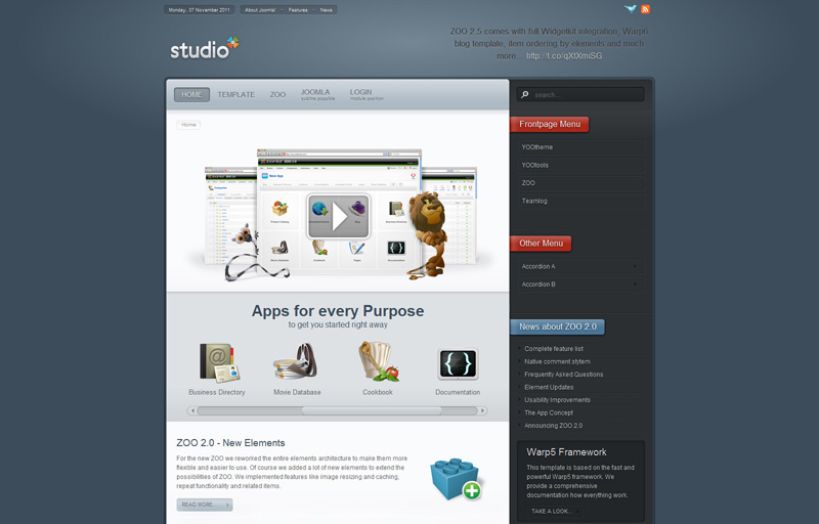 Studio Joomla Template