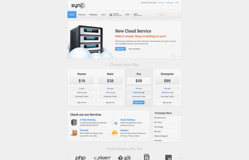 Sync WordPress Theme