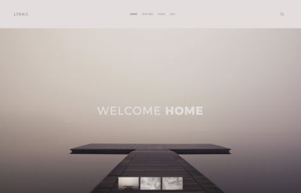 Lykka WordPress Theme Taupe Style