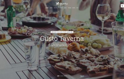 Gusto WordPress Theme Taverna Style