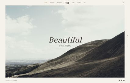 Stage WordPress Theme Terracotta Style