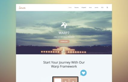 Lava WordPress Theme Terracotta Style