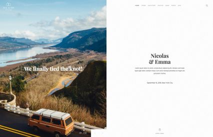 Nic & Em WordPress Theme Travel Style