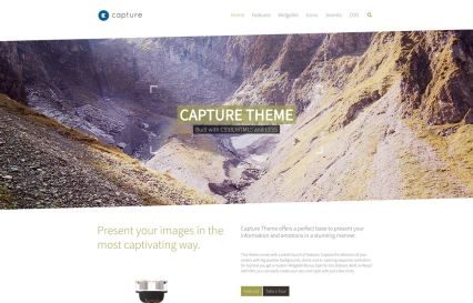 Capture Joomla Template Trekking Style