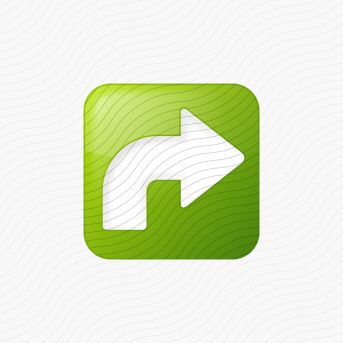 Turn Right Box Icon