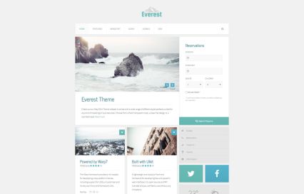 Everest Joomla Template Turquoise Style