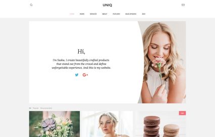 Uniq Joomla Template Wedding Style