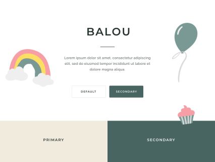 Balou Joomla Template White Beige Style