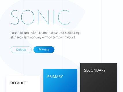 Sonic Joomla Template White Blue Style