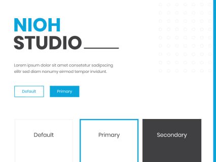 Nioh Studio Joomla Template White Blue Style