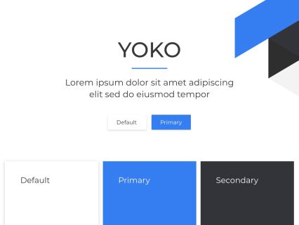 Yoko Joomla Template White Blue Style