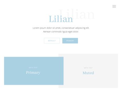 Lilian Joomla Template White Blue Style