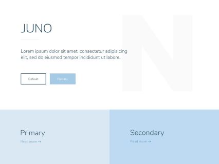 Juno Joomla Template White Blue Style