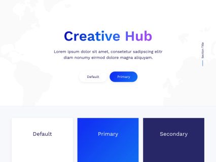 Creative Hub Joomla Template White Blue Style