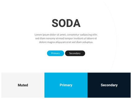 Soda Joomla Template White Blue Style