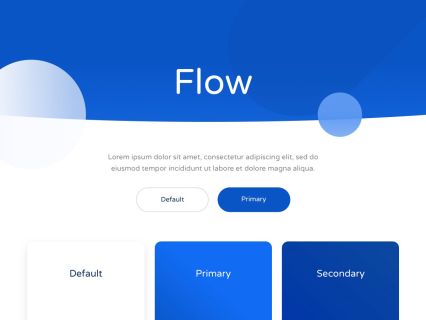 Flow WordPress Theme White Darkblue Style