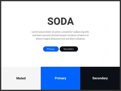 Soda Joomla Template White Darkblue Style