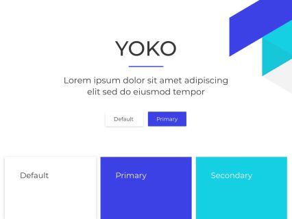 Yoko Joomla Template White Darkblue Style