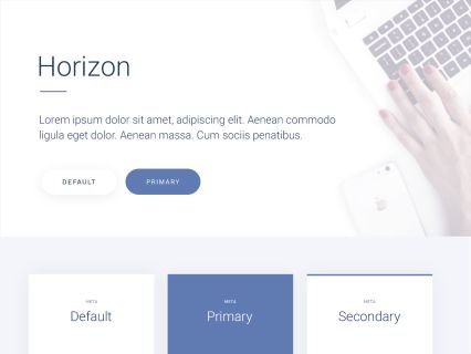 Horizon Joomla Template White Dove Style