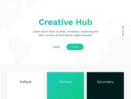 Creative Hub Joomla Template White Green Style