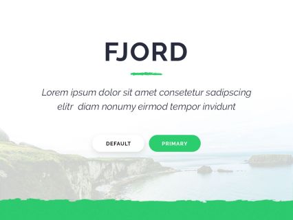 Fjord Joomla Template White Green Style