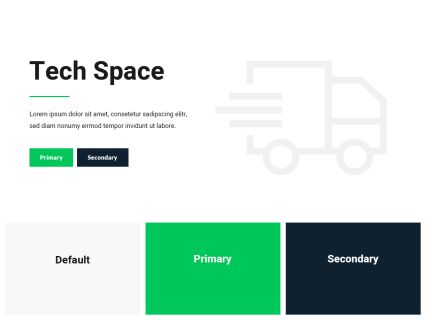 Tech Space WooCommerce Theme White Green Style