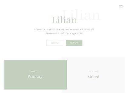 Lilian Joomla Template White Green Style