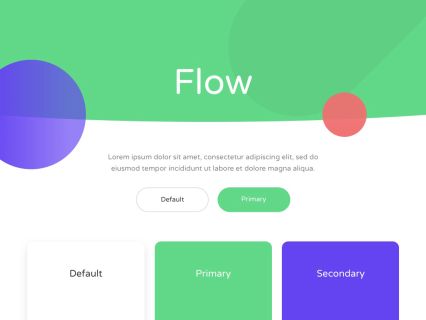 Flow Joomla Template White Green Style